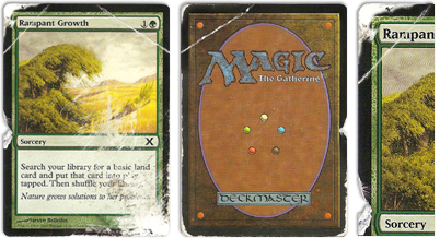Damaged cards Damaged cards